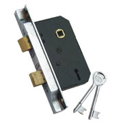 Mortise Lock 4 Lever Steel Double Door 90&deg; 
